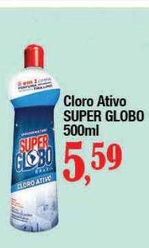Supermercados Unidos Cloro atívo super globo oferta