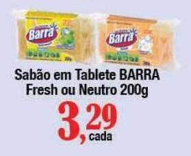 Supermercados Unidos Sabão em tablete barra fresh ou neutro oferta