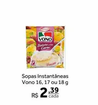 Sopas instantâneas vono