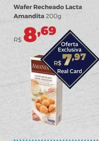 Villarreal Supermercados Wafer recheado lacta amandita oferta