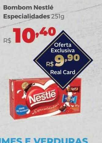 Villarreal Supermercados Bombom nestlé especialidades oferta