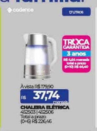 Lojas Certel Chaleira elétrica oferta