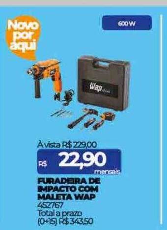 Lojas Certel Furadeira de impacto com maleta wap oferta