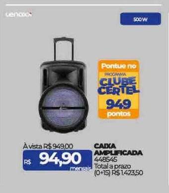 Lojas Certel Caixa amplificada oferta