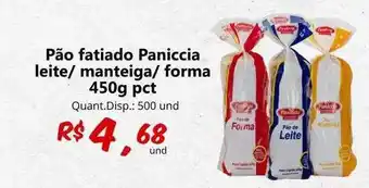 Supermercados Manentti Pão fatiado paniccia leite - manteiga - forma pct oferta