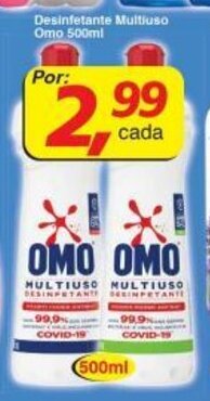 Supermercados Guanabara Desinfetante Multiuso Omo 500ml oferta