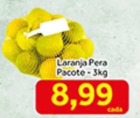 Shibata Supermercados Laranja Pera pacote 3kg oferta