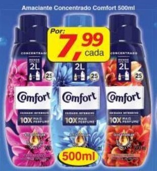 Supermercados Guanabara Amaciante Concentrado Comfort 500ml oferta