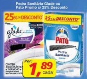 Pedra Sanitaria Glade ou pato promo c/25% Desconto