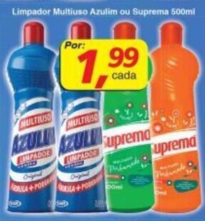Limpador Multiuso azulim ou Suprema 500ml