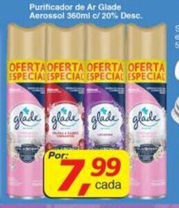 Supermercados Guanabara Purificador de Ar Glade Aerossol 360ml c/ 20% Desc, oferta