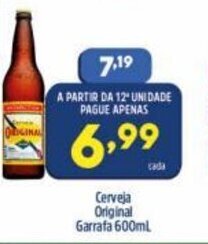 Arena Atacado Cerveja Original Garrafa 600ml oferta