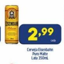 Arena Atacado Cerveja Eisenbahn Puro Malte lata 350ml oferta