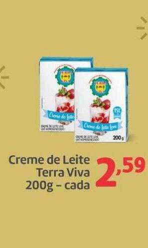 Belem Supermercados Creme de leite terra viva cada oferta