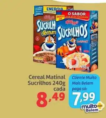 Cereal matinal sucrilhos cada