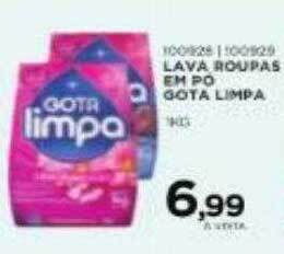 Lava roupas em pó gota limpa