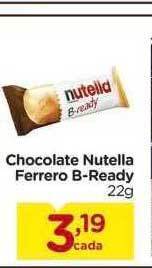Carrefour Chocolate nutella ferrero b-ready oferta
