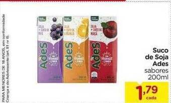 Suco de soja ades