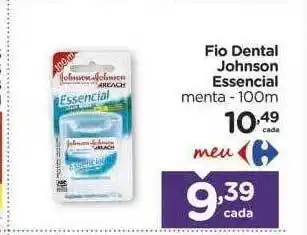 Fio dental johnson essencial menta