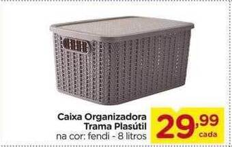 Carrefour Caixa organizadora trama plasutil oferta