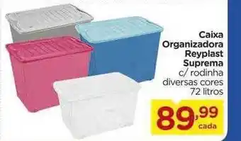 Carrefour Caixa organizadora reyplast suprema 72 litros oferta