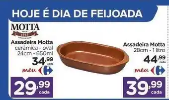 Carrefour Assadeira motta cerâmica oval 24cm assadeira motta 28cm oferta