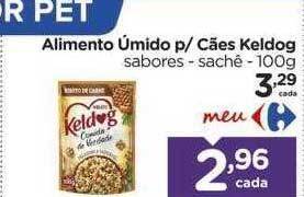 Carrefour Alimento umido p cães keldog oferta