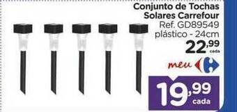 Carrefour Conjunto de tochas solares carrefour oferta