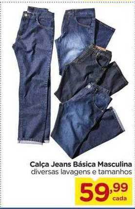 Carrefour Calça jeans básica masculina oferta