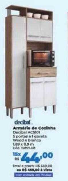 Decibal armário de cozinha