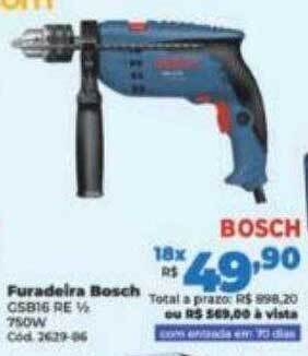 Lojas Becker Furadeira bosch oferta