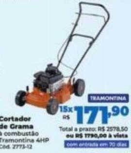 Lojas Becker Cortador de grama tramontina oferta