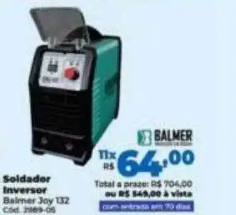Lojas Becker Soldador inversor balmer oferta