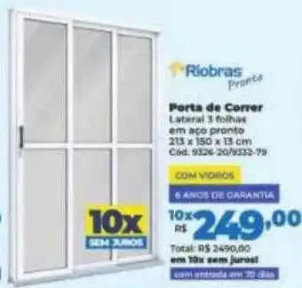 Lojas Becker Perta de correr riobras oferta