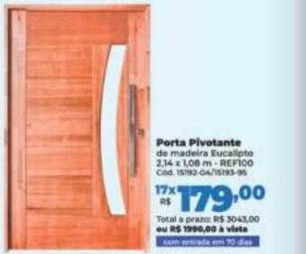Lojas Becker Porta pivotante oferta