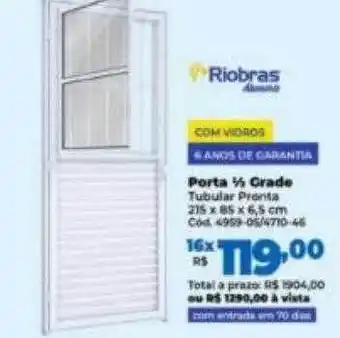 Lojas Becker Porta 1 2 grade riobras oferta