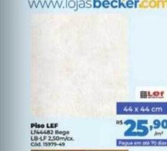 Lojas Becker Piso lef oferta
