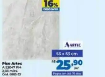 Lojas Becker Piso artec oferta