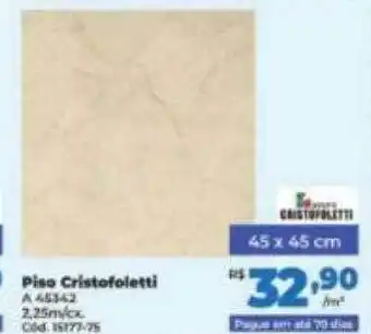 Lojas Becker Piso cristofletti oferta
