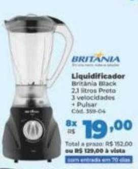 Lojas Becker Liquidificador britânia oferta