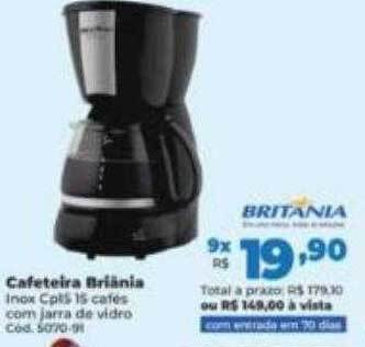 Lojas Becker Cafeteira britânia oferta