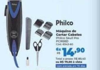 Lojas Becker Philco máquina de cortar cabelos oferta