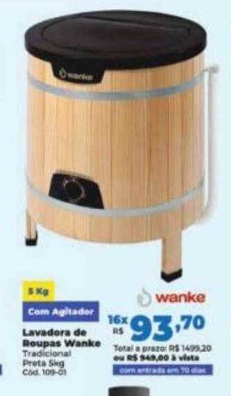 Lojas Becker Lavadora de roupas wanke oferta