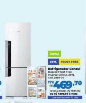 Lojas Becker Refrigerador consul oferta