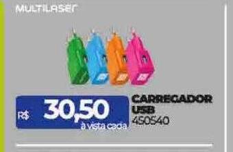 Lojas Certel Carregador usb oferta