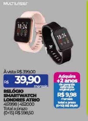 Relógio smartwatch londres atrio