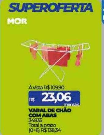 Varal de chão com abas
