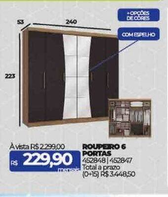 Roupeiro 6 portas
