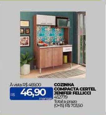 Lojas Certel Cozinha compacta certel jenifer fellicci oferta