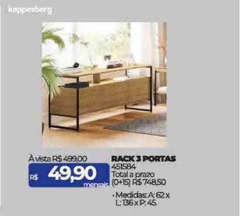 Rack 3 portas